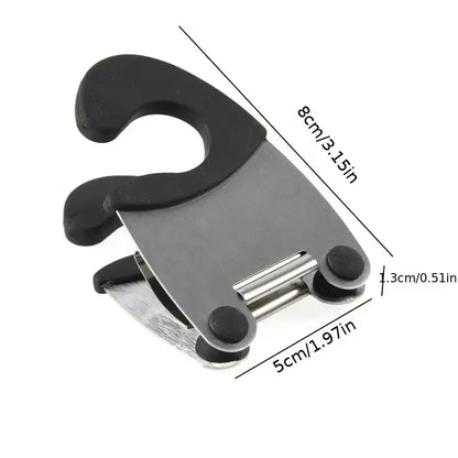1Pc Bowl Clip Stainless Steel Pot Side Clips Anti-Scalding Spoon Holder Kitchen Bowl Clip Black Red